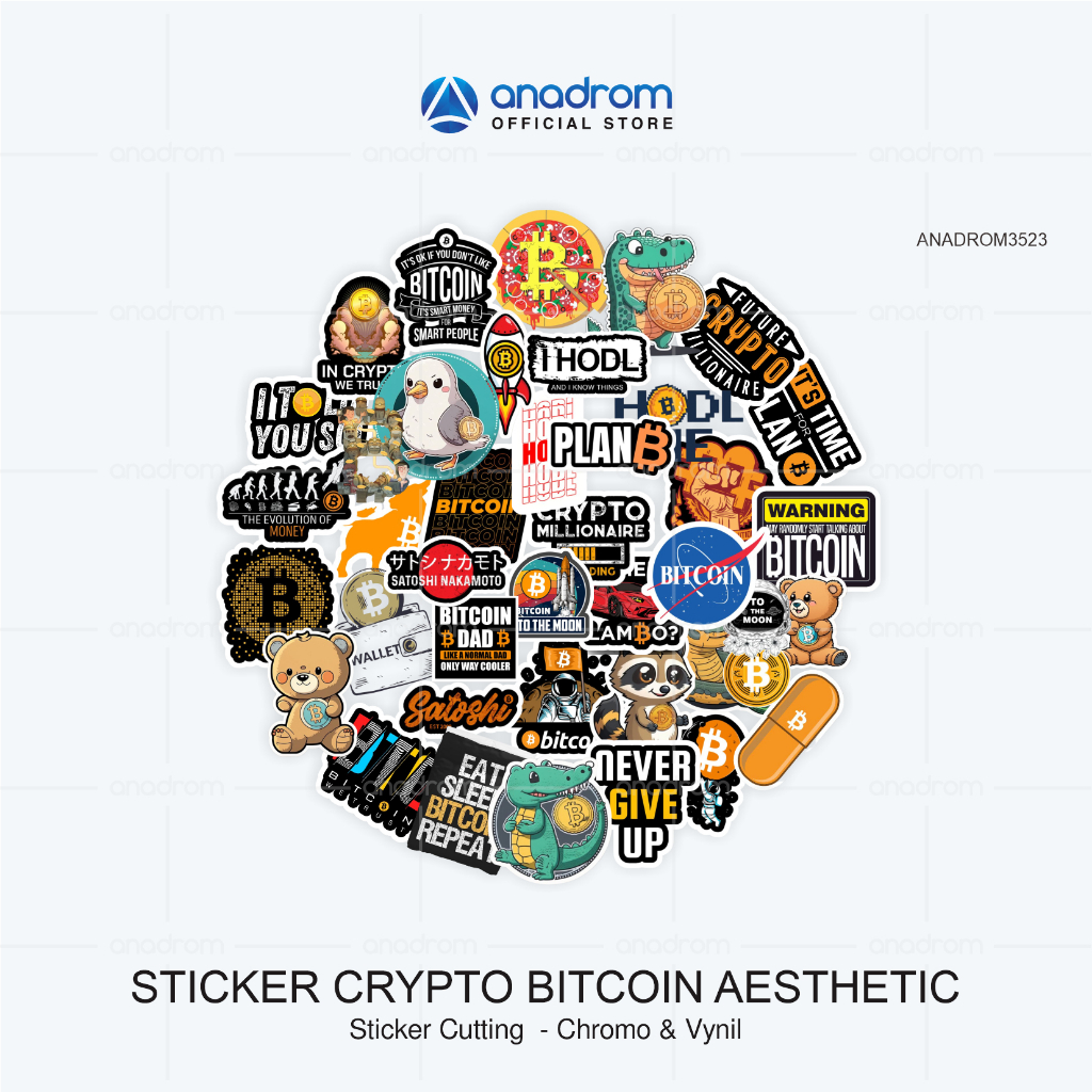 

Sticker Crypto Bitcoin Aesthetic | Anadrom 3523