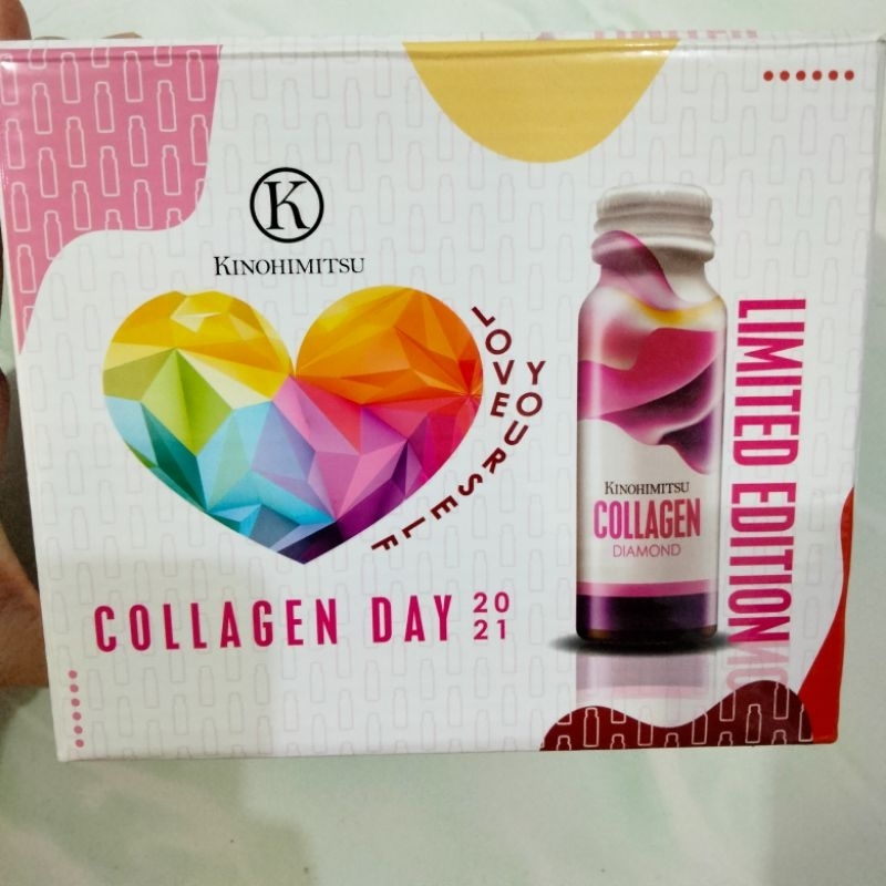 Kinohimitsu Collagen Diamond  collagen 5300mg isi 6 botol perbox, exp 2024,  kolagen  kecantikan