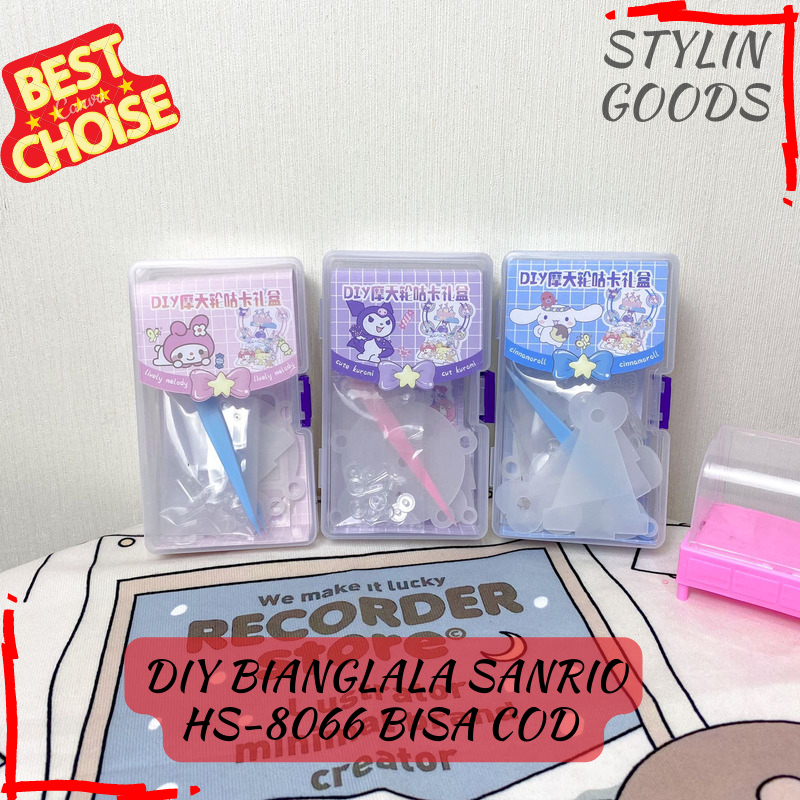 

PAKET MINI HARDBOX HS-8066 DIY BIANGLALA SANRIO / 1 SET DECO STIKER PAKET GANTUNGAN AKRILIK STIKER TRAVEL PINSET PAKET MURAH UNIK BISA GROSIRAN