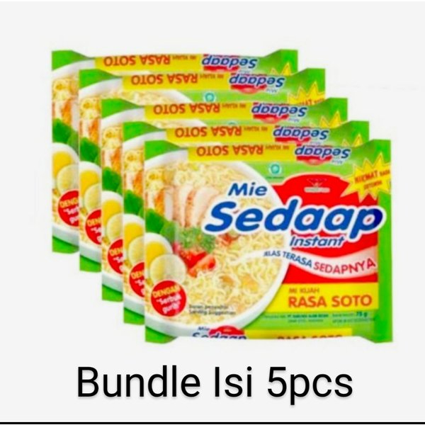 

Sedaap Mie Instan Soto 5 Pcs @ 75 Gr