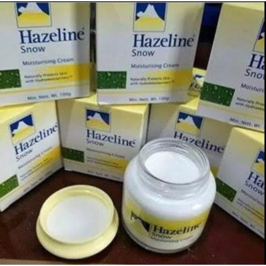 Hazeline Snow White & Natural Cream Hijau / cream hazeline snow kuning