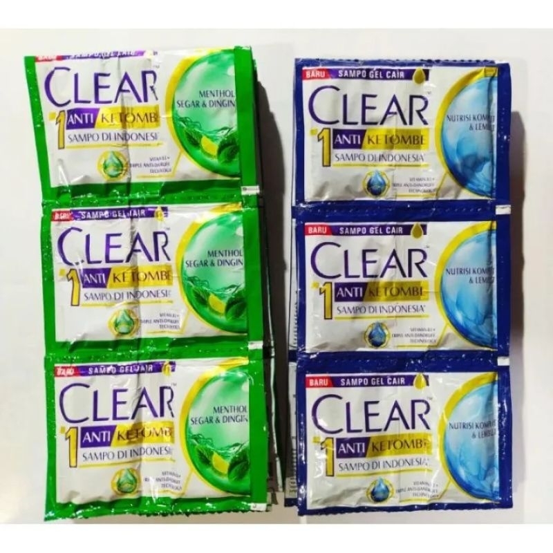 Clear Sampo Renceng Klir Shampoo Sachet
