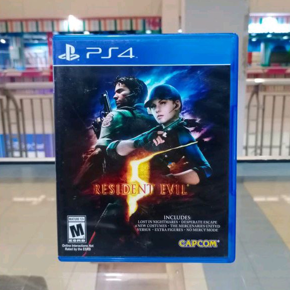 BD PS4 Resident Evil 5 V Game CD Kaset Bluray Playstation 4