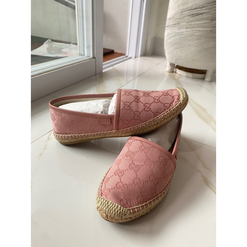 preloved sepatu Gucci espa pink original