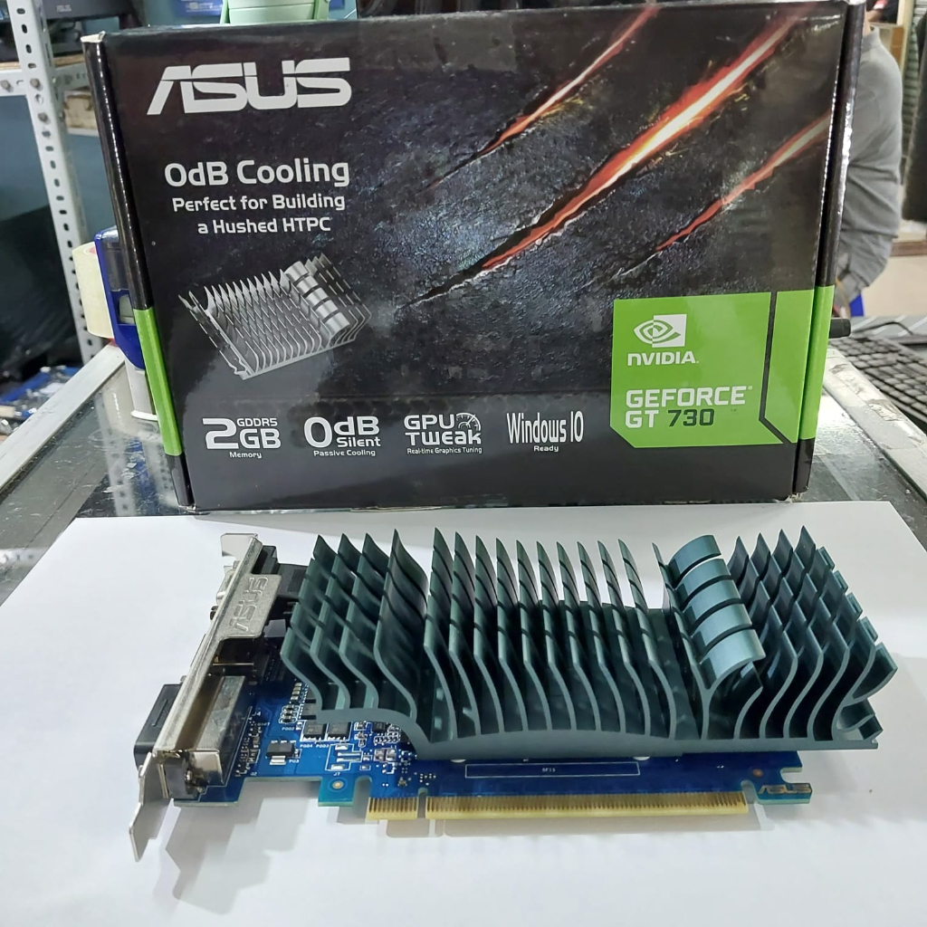 vga card pci express nvidia 2gb 64bit gddr5 geforce GT730 asus likenew