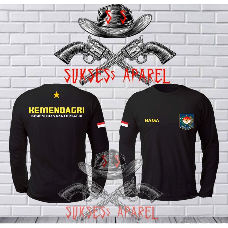 kaos kemendagri lengan panjang