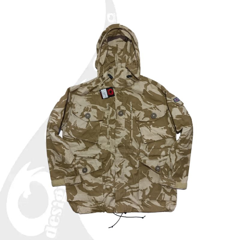JUMBO vintage jaket parka camo desert pattern british army