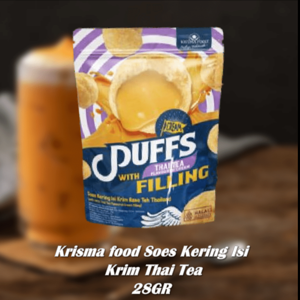 

Krisma food soes kering isi krim thai tea 28GR