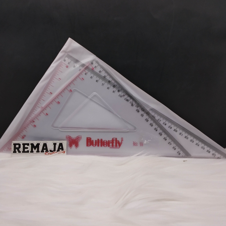 

Penggaris Segitiga & Siku Butterfly No.10