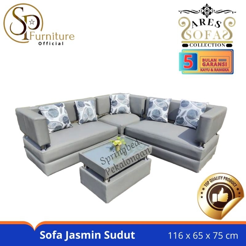 Sofa Jasmin Sudut Sofa Tamu Minimalis Modern Termurah Cirebon Tegal Brebes Slawi Pemalang Pekalongan