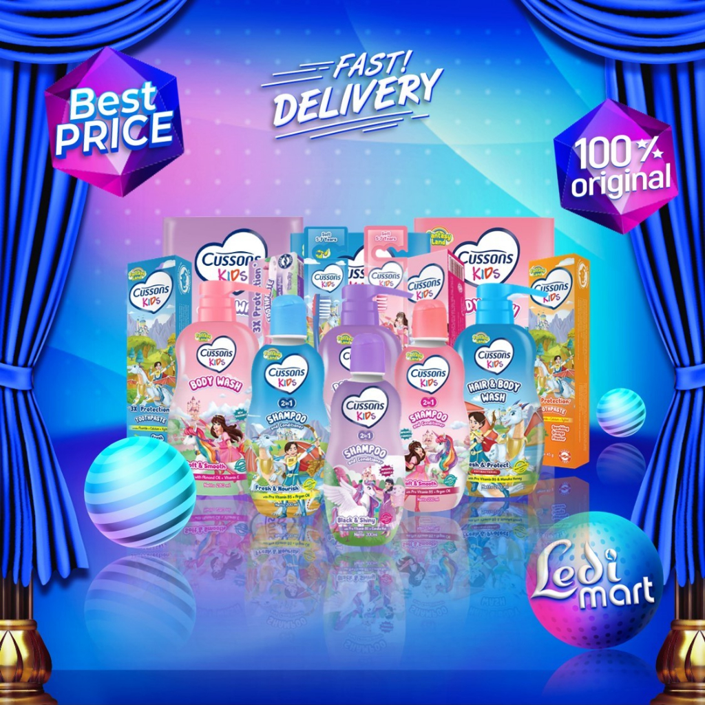 Cussons Kids Series - Body Wash - Shampoo - Cologne - Toothpaste - Toothbrush - Cusson - Ledi