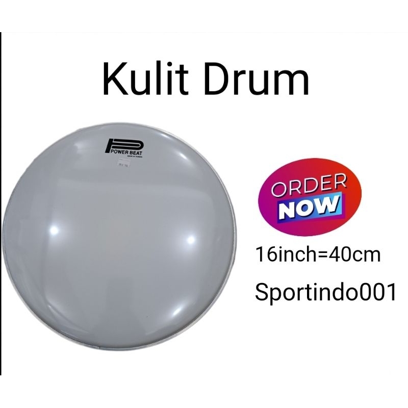 Head Drum 16" /  Membran Drum /  Kulit Snare Drum Band / Kulit Drum Band / 16 inci