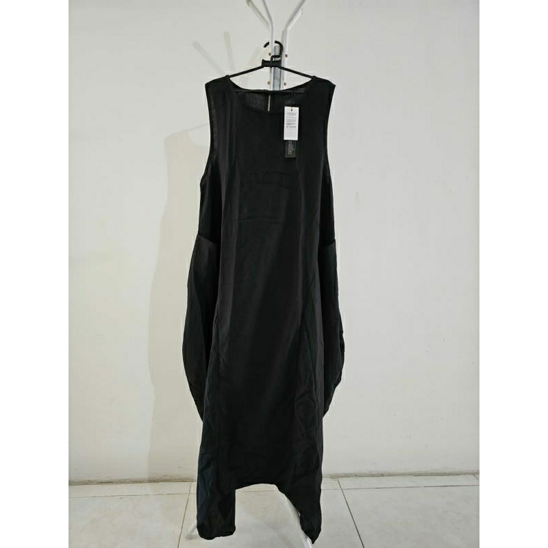 Jumpsuit Wanita Zanzea / Jumpsuit Kutungan Warna Hitam Size M ( A1 )