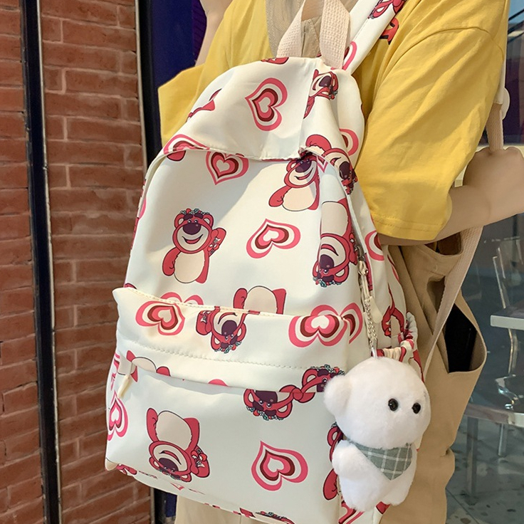 Tas Ransel Import Lotso Backpack Ransel Lotso Kualitas Premium School Bag Tebal Tas Viral Lotso