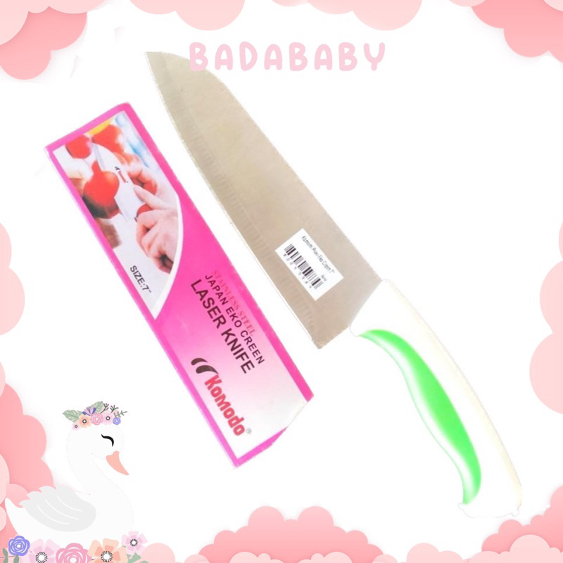 KOMODO PISAU EKO GREEN 7” PISAU KOMODO PISO MURAH KNIFE