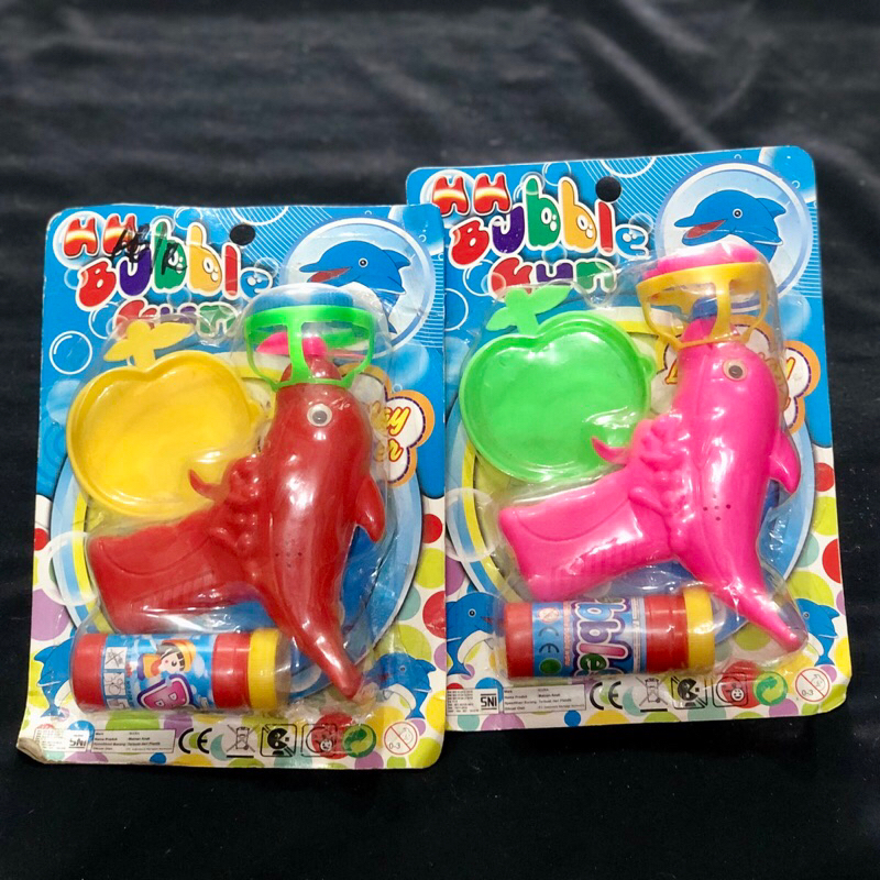 MAINAN BUBBLE GUN DOLPHIN GELEMBUNG BALON SABUN MAINAN BUBBLE GELEMBUNG MAINAN BALON AIR