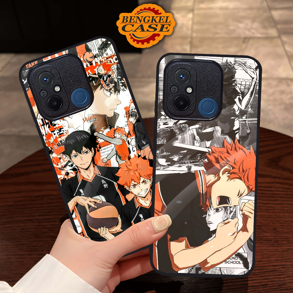 (BS22) Case Kilau Xiaomi Redmi 12C | Casing Hp Xiaomi | Pelindung Smartphone | Bengkel Case | Haikyu