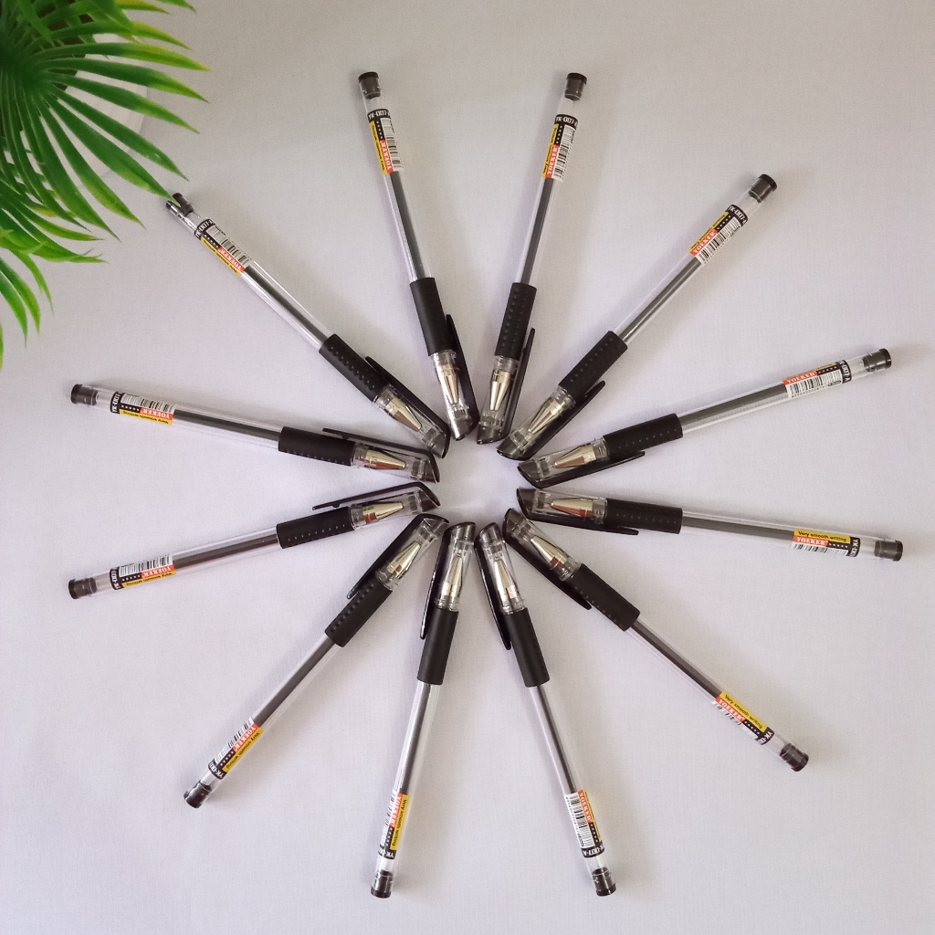 

(1pcs) Pena Yoeker Tinta hitam gel Mata pen 0.5 mm