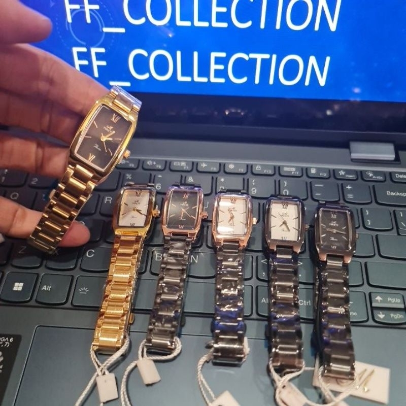 FF COLLECTION WATCH ORIGINAL MIRETE JAM TANGAN CEWEK 2 TAHAN AIR  stainless steel