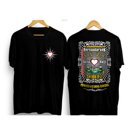 KAOS PSHT TERBARU LOGO BET HATI BERSINAR KAIN DISTRO