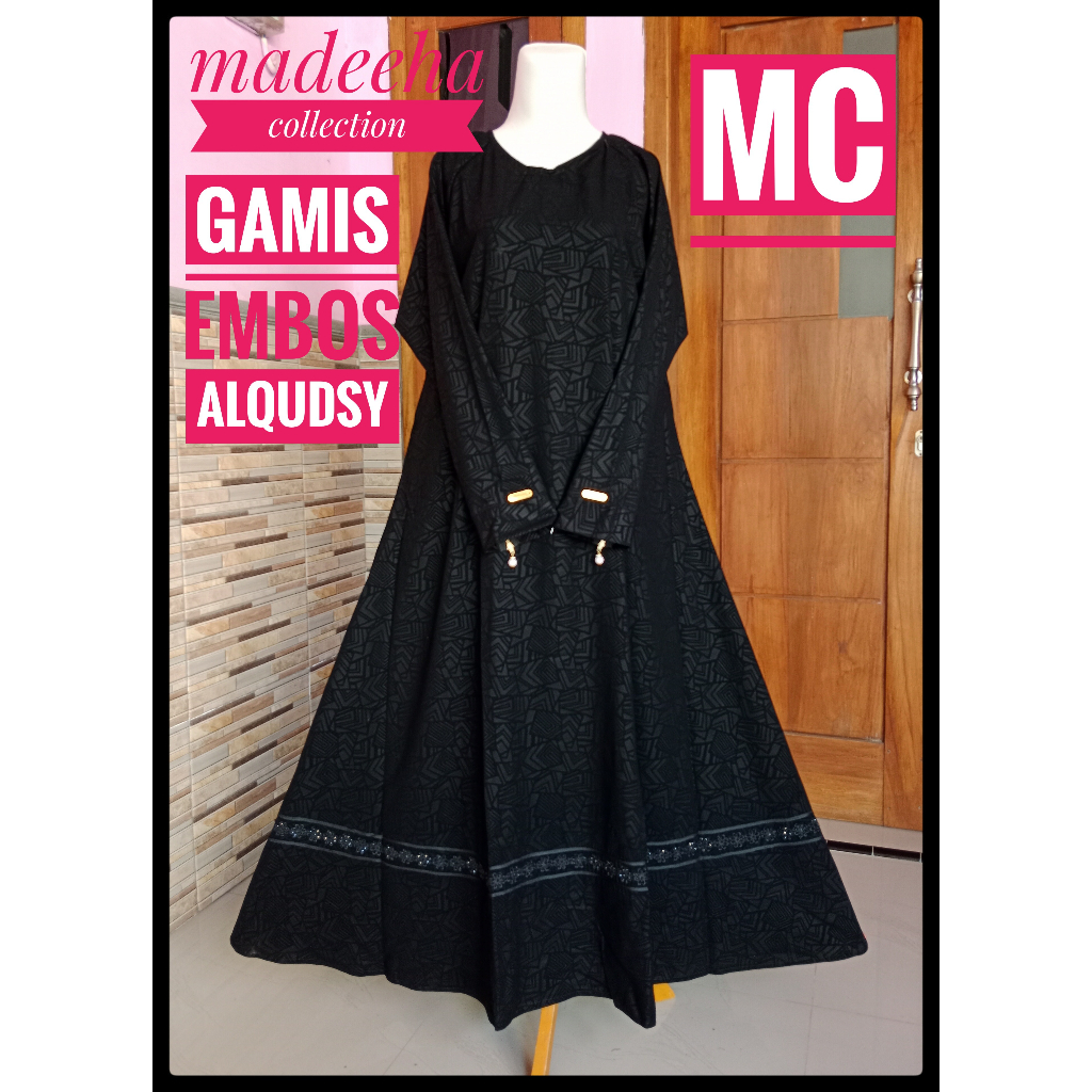 GAMIS EMBOS AL QUDSY 02,GAMIS TREND,GAMIS TEMBORO, ABAYA SAUDI, ABAYA SYAR'I,GAMIS SAUDI