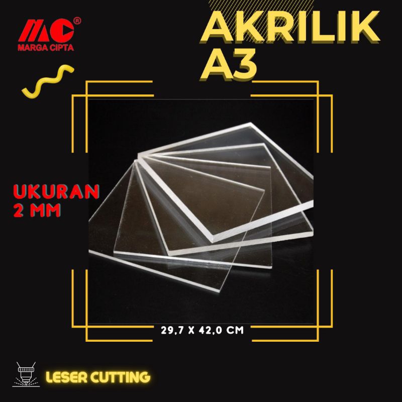 

CUTTING/POTONG AKRILIK UKURAN (A3)