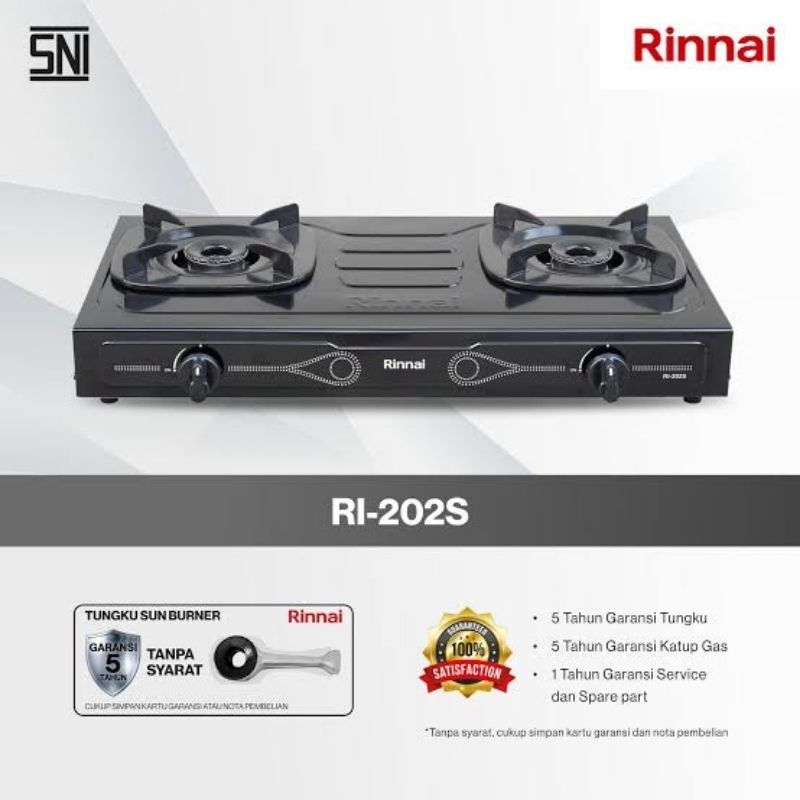 Kompor Rinnai 2 tungku 202s