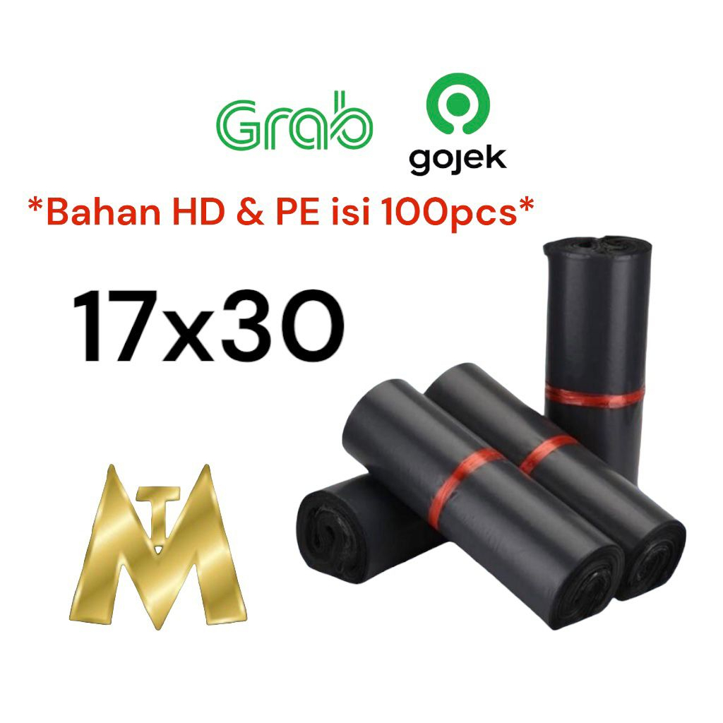 

Plastik Polymailer Bahan HD PE 17X30 isi (100pcs) Plastik Packing