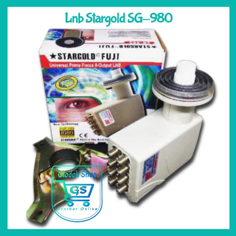 LNB 8 OUTPUT STARGOLD FUJI SG-980 LNB KU BAND 8 OUTPUT LNB KUBAND 8 OUTPUT LNB STARGOLD SG980 LNB PR