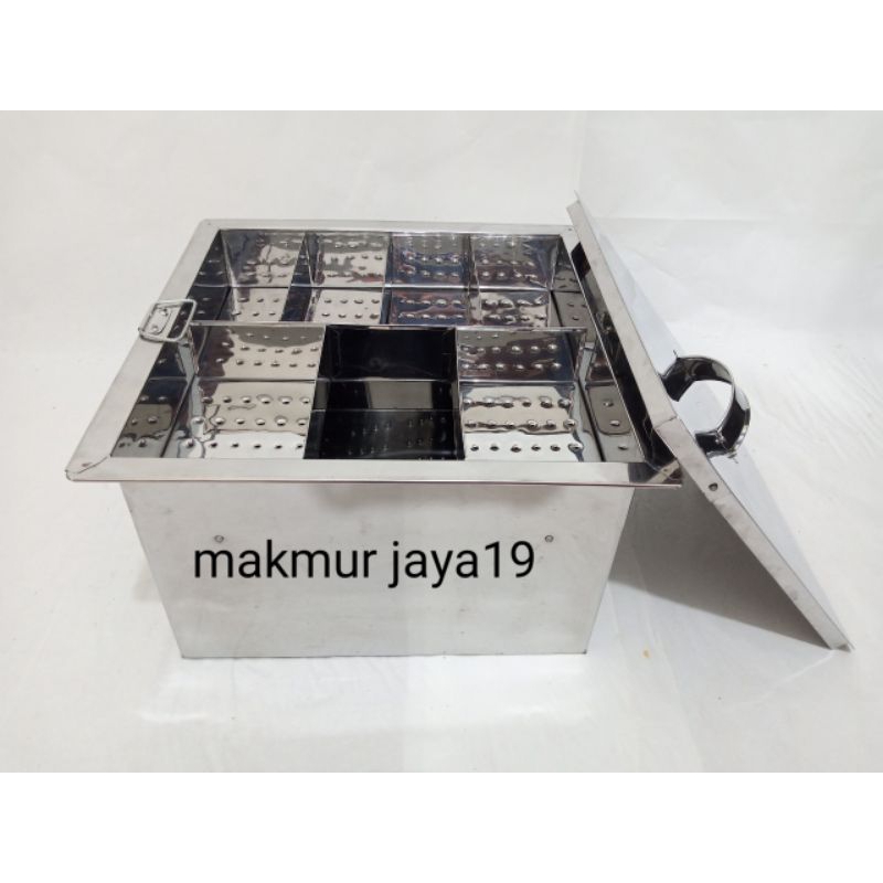 Dandang Kotak Panci Bakso Pentol/ Dandang Bakso Malang Uk35X35X20Cm