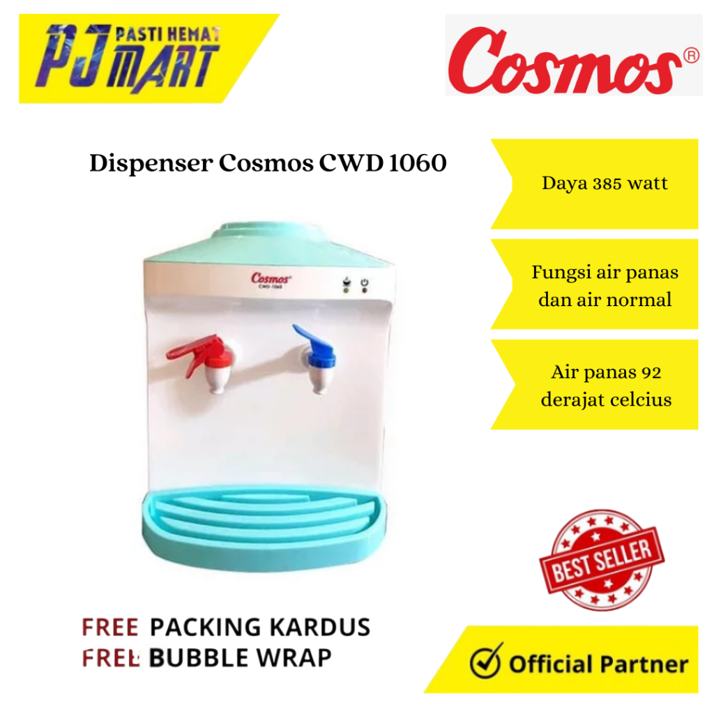 Dispenser Cosmos CWD 1060 | Dispenser Galon Atas | Dispenser Air Panas | Dispenser Cosmos | Dispenser Cosmos Galon Atas