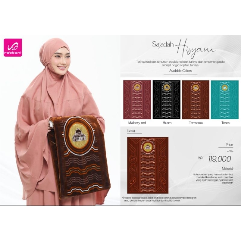 sajadah hisyam rabbani - sajadah dsea - sajadah karmel - Sajadah rabbani - sajadah dewasa - sajadah 