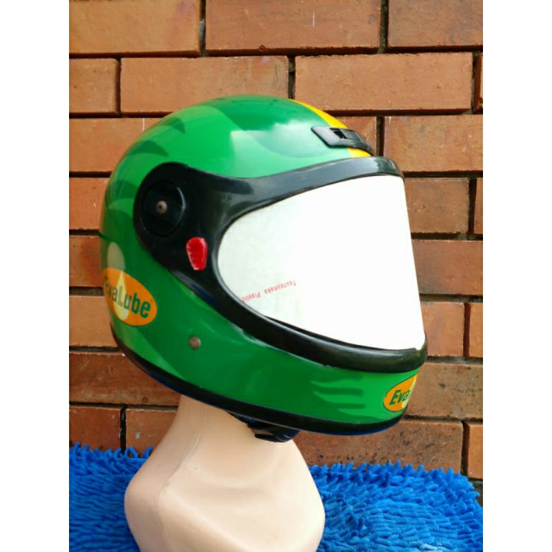 HELM EVALUBE FULL FACE CLASSIK JADUL VINTAGE ORIGINAL NOS / BARU STOK LAWASAN RARE ITEM