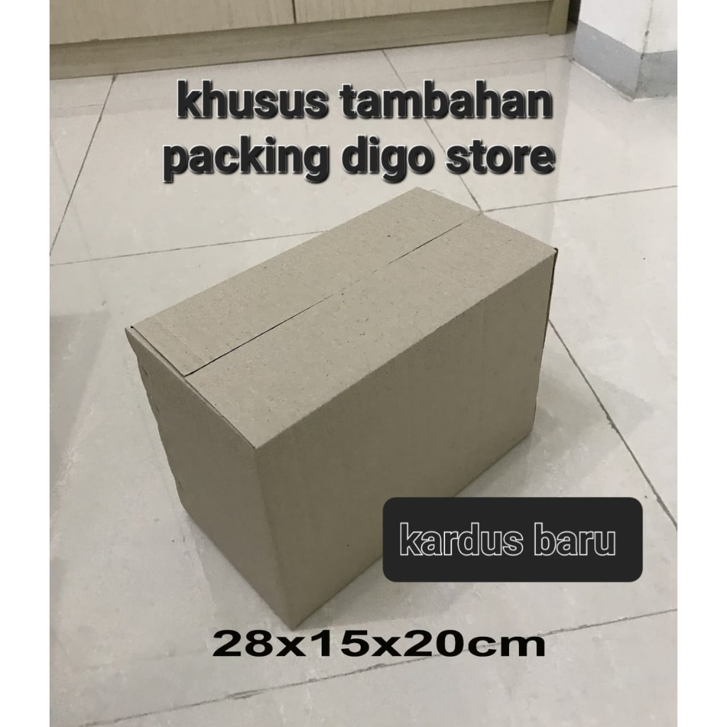 

Kardus Karton Box Baru Tambahan Packing Plus Bublle
