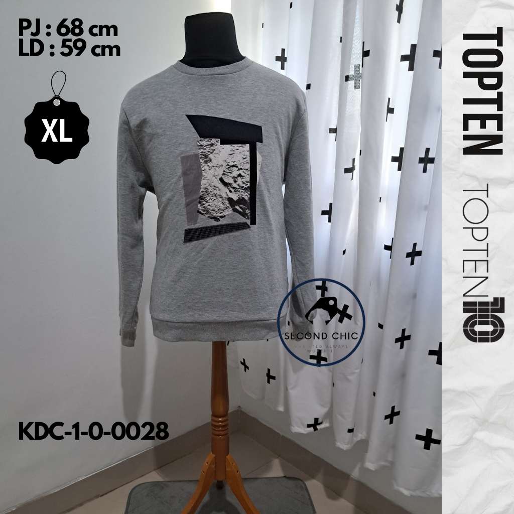 Crewneck TOPTEN ORIGINAL | Crewneck Pria | Sweater TOPTEN | Crewneck branded | Sweater branded