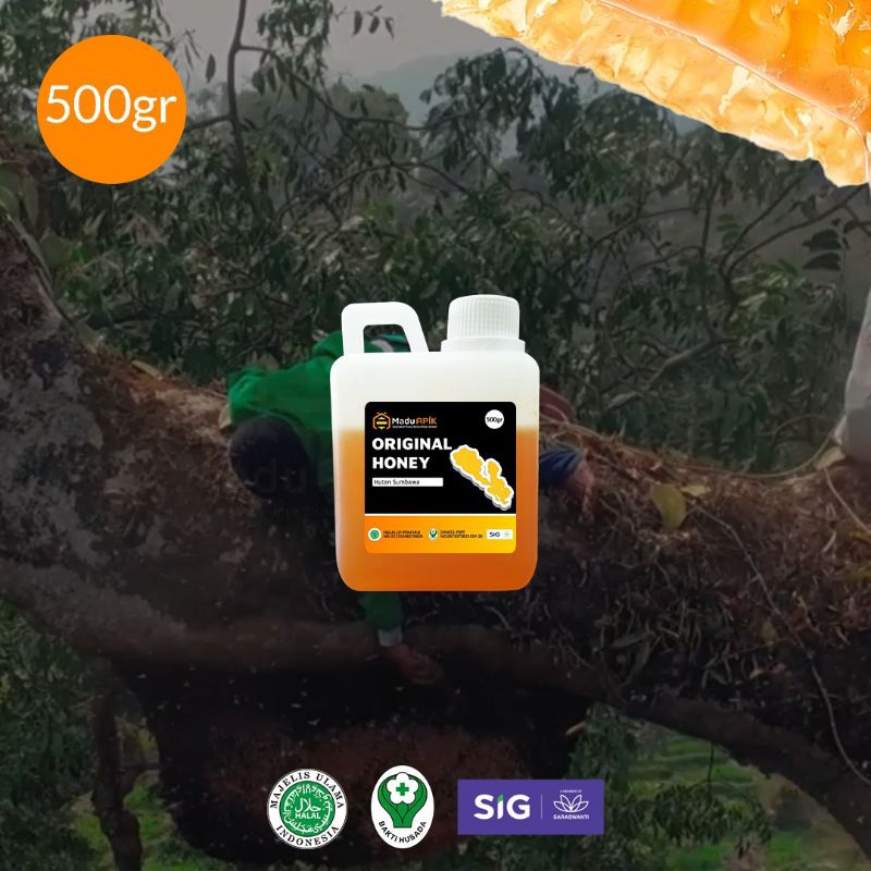 

Madu Asli Murni Hutan 500gr