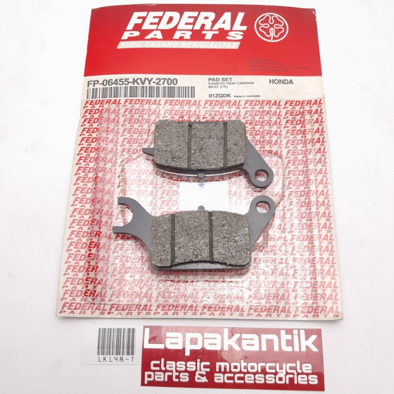 HONDA BEAT FI KARBU KAMPAS REM DEPAN DISCPAD FEDERAL