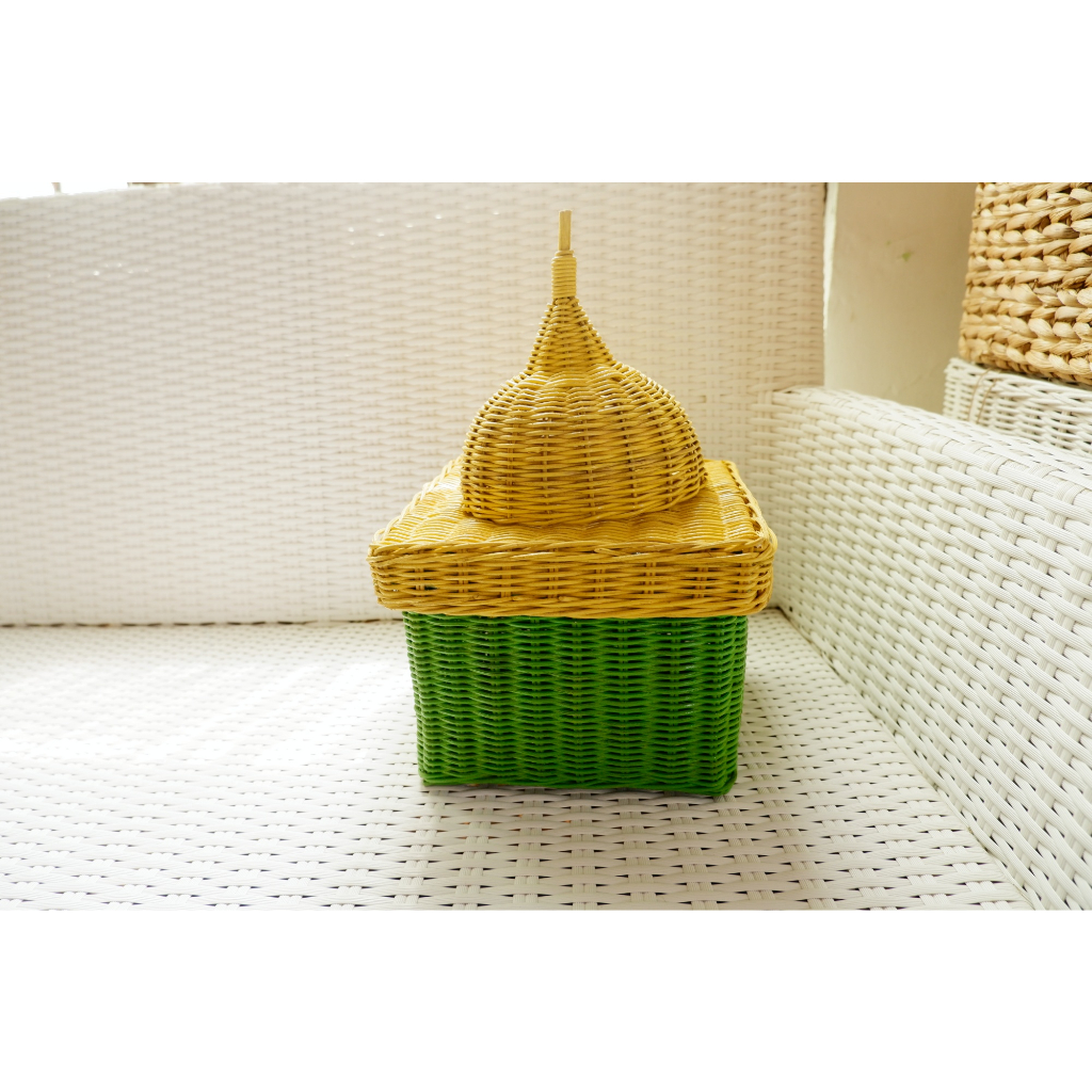 Mosque Rattan Toys / Rotan / Tempat Penyimpanan Rotan Serbaguna