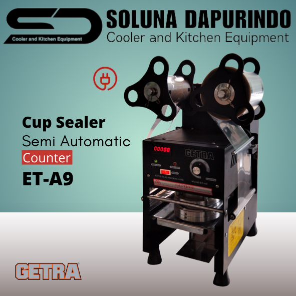 GETRA Cup Sealer ET-A9 / Mesin Penyegel Gelas Plastik / ETA9