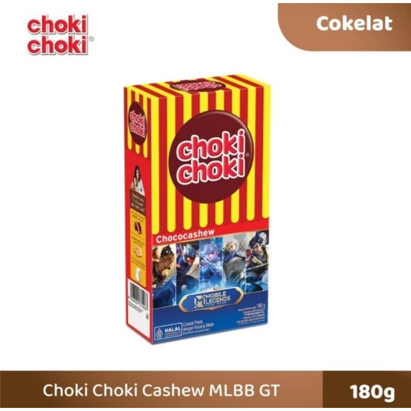 

Choki-choki Chocolate Cashew/ Choki - Choki Coklat Pasta Box isi 20pc