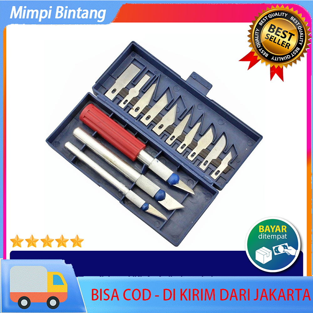 【COD】Set Pisau Ukir Seni 13 in 1 / pisau ukir kayu / pisau super tajam / pisau ukir buah dan sayur /