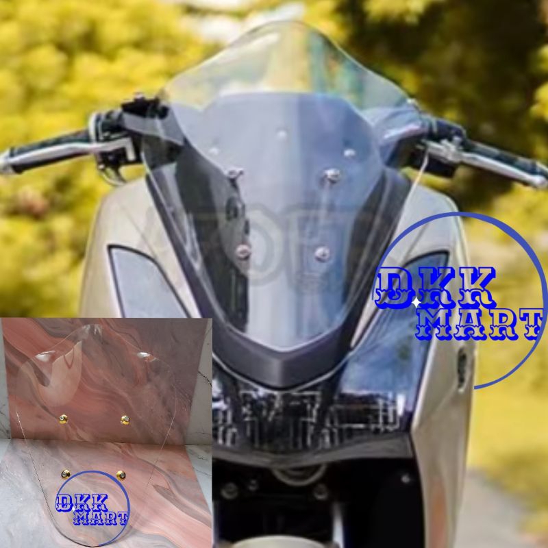 WINDSHIELD LEXI BUBBLE VISOR LEXI BUBBLE WINDSHIELD YAMAHA LEXI BUBBLE