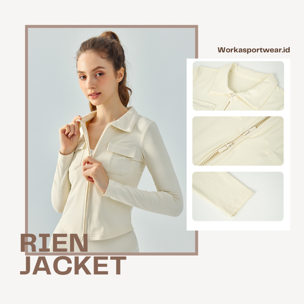 WORKASPORTWEAR.ID - RIEN JACKET - RIBBED JACKET - JAKET OLGA PREMIUM