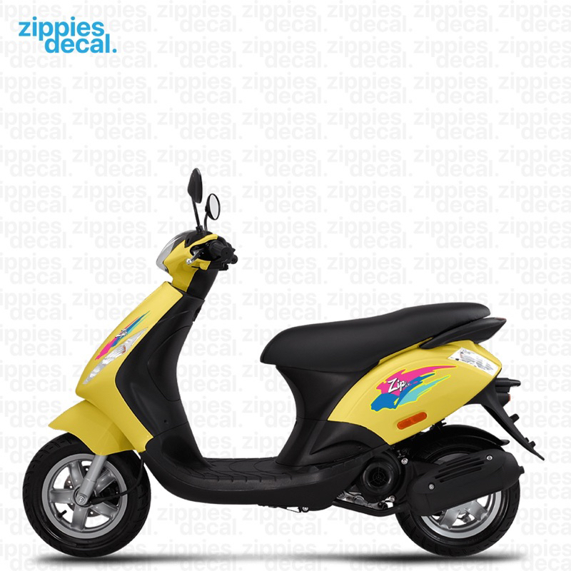 Decal Piaggio Zip Vintage V2 Yellow