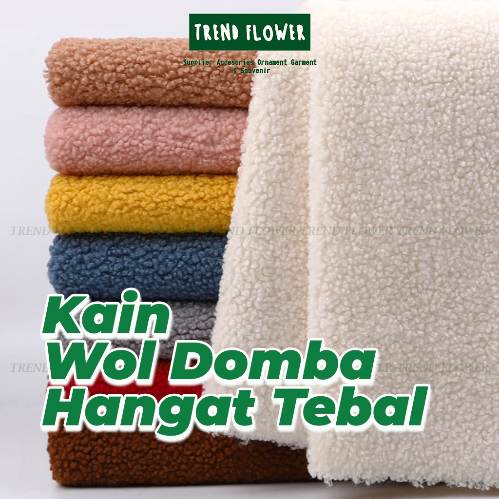 Kain bulu domba rasfur tebal Kain serpa wol import Rabbitfur kain import hangat kain jaket