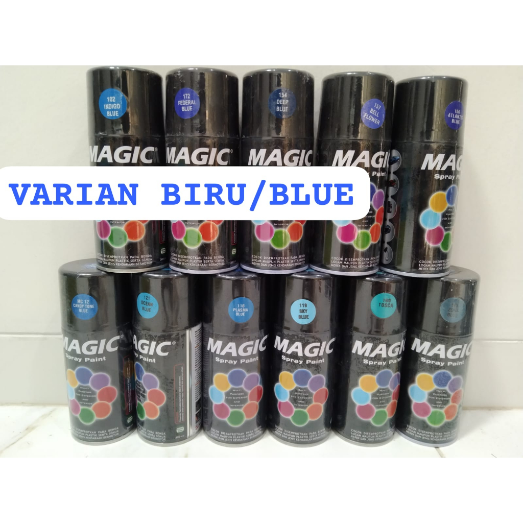 MINIM 2- pilok pilox magic 300cc varian biru muda biru tua biru terang biru gelap biru metallic meta