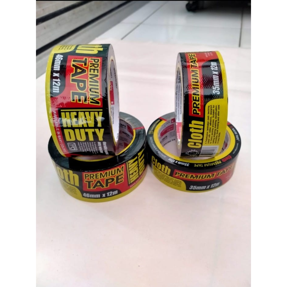 

Lakban Kain Nachi/Cloth 35mm Selotip Kain Isolasi Hitam
