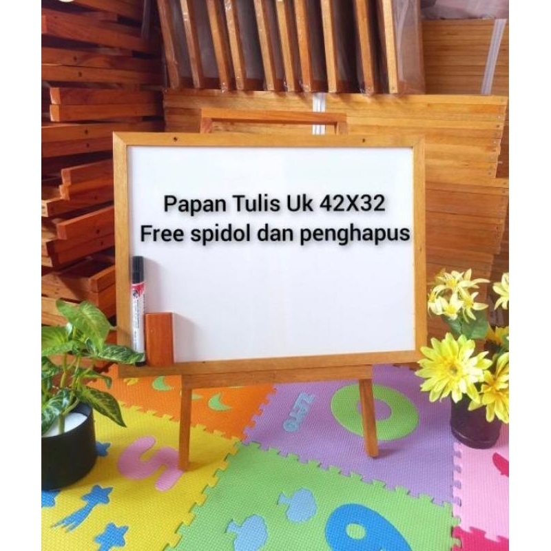 

Papan Tulis whiteboard gratis penghapus + spidol