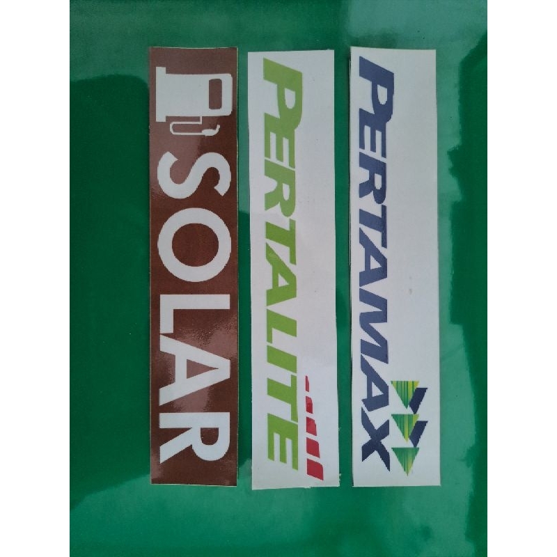 

Sticker Pertalite Pertamax Solar Stiker Pom Mini