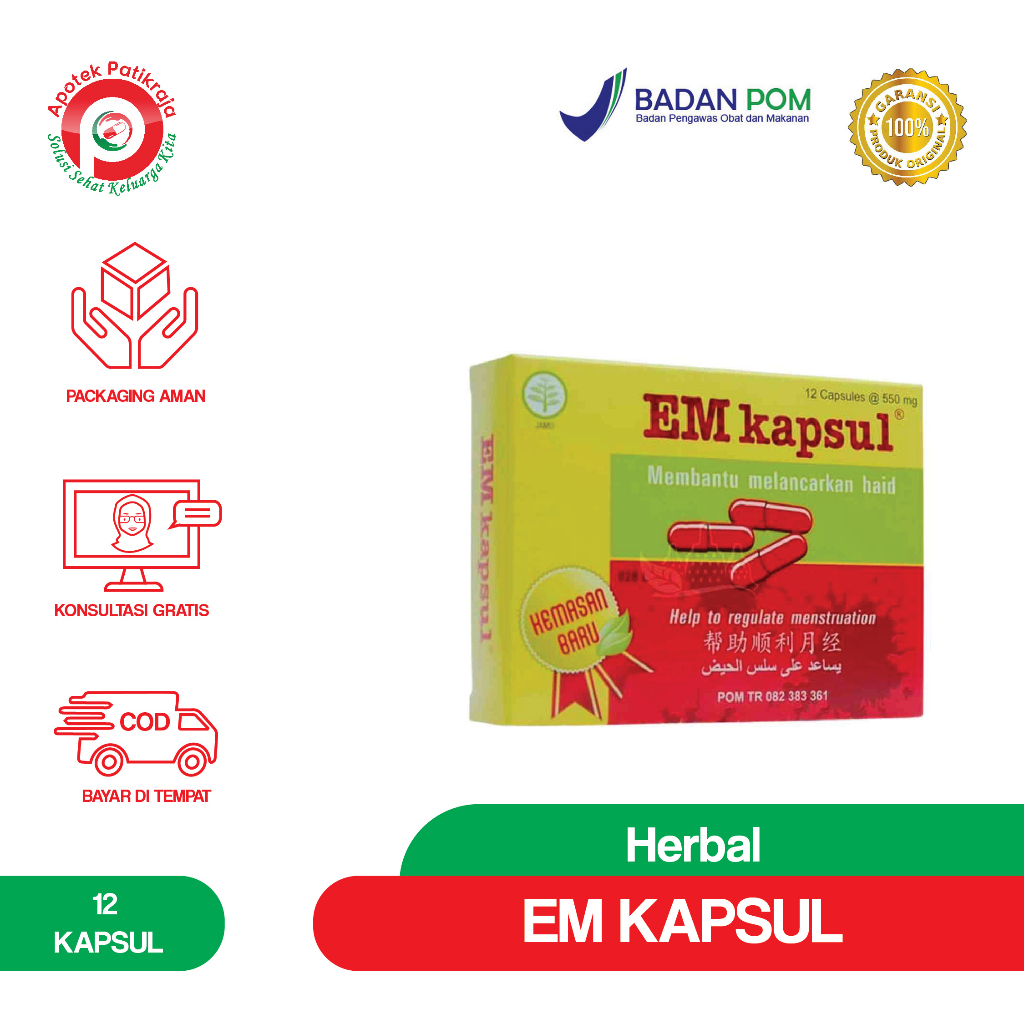 EM KAPSUL 12 KAPLET | BOROBUDUR EM KAPSUL